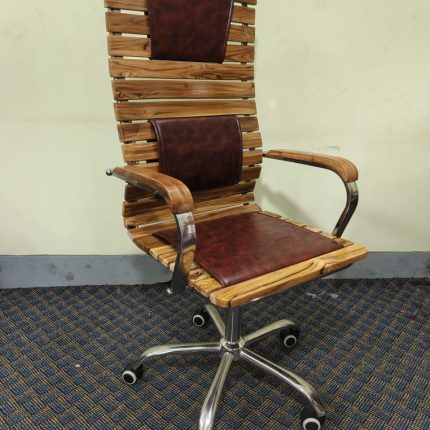 Segun Wooder Chair - SS Body - Coffee Colour