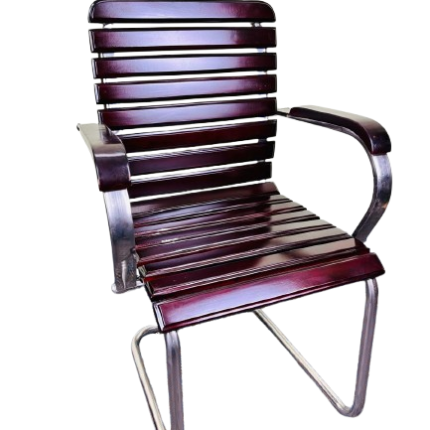 Visitor Chair - Mehogoni Wood SS - Chocolate colour