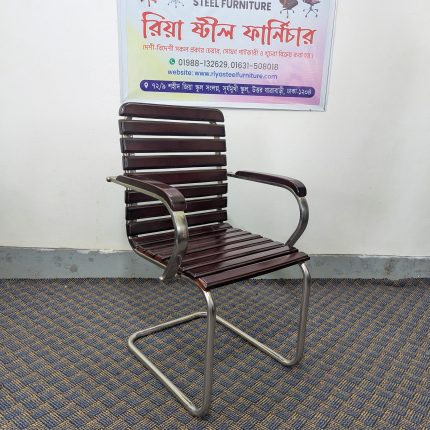 Wood Visitor Chair - Coffee Colour