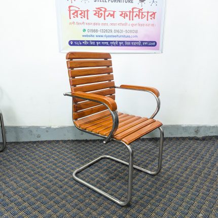 Wood Visitor Chair - Wooden Colour